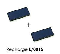 2 Cassette D'encre E/4915 Recharge Pour Tampon Trodat Printy Bleu