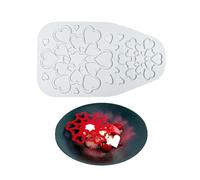 2 cavité coeur fleur silicone moule, thème romantique de la Saint-Valentin Fondant moule, gâteau de bonbons au chocolat outil de décoration pour la cuisson, la sucrerie, la pâtisserie