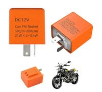 2 Centrale Clignotant LED Moto, Centrale Clignotante 12V 2 Broches, Réglable de Vitesse, Protection Automatique, Relais Clignotant Universel pour Moto, Scooter, Voiture, Feux Clignotants LED