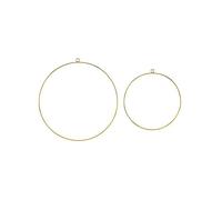 2 Cercles dorés 20 et 28 cm - Or