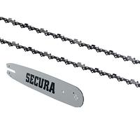 2 Chaînes + guide adapté pour Scheppach CSP2540 | 30cm 3/8LP 45M 1,3mm