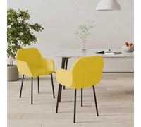 2× Chaises de Salle à Manger Gris Clair Velours Dîners Cuisine Repas vidaXL