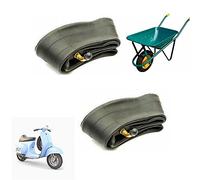 2 chambres à air 3.50/4.00-8 avec valve incurvée TR87 pour Vespa chariot brouette avec cercle de 8 pouces