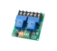 2 Channel Optocoupler Isolated Relays Module 5V Touch Off 30 Amperes Alternating Current Direct Current Load LED Indicators For Home Automation Programmable Logics Controller Systems Double Channel