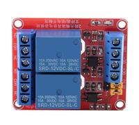 2 Channel Relay Module 5/12/24V with Isolated Optocoupler Top and Bottom,1 piece (12V)