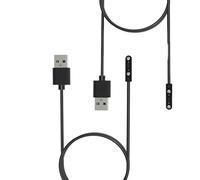 2 Chargeur Montre Connectée,Espacement des contacts 2.5mm - 2.84mm,Compatible avec Smartwatch Sportives,Câble Chargement Magnétiquepour Montres Connectées, Chargement Rapide et Sécurisé,2 Broches