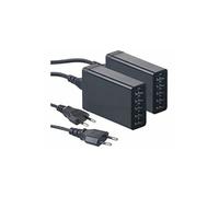 : 2 chargeurs secteur USB intelligents 5 ports
