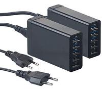 2 chargeurs secteur USB intelligents 5 ports [Revolt]