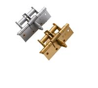 2 charnières à ressort invisibles for porte, fermeture automatique à 90°, 10 cm (4 pouces), ferme-porte multifonctionnel avec positionnement(Gold)