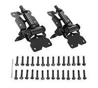 2 charnières de portail en acier inoxydable, charnière de portail robuste pour porte de jardin, charnière extérieure résistante à la rouille avec matériel de montage pour portails