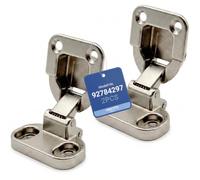 2 charnières de porte compatibles avec Candy 92784297 | Lot de charnières de porte pour armoire de machine à laver intégrée Hoover Candy compatible de rechange pour 92784297
