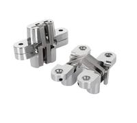 2 charnières invisibles for portail, en acier inoxydable, à ouverture 180°, robustes et intégrées pour Portes Etérieures(70mm)