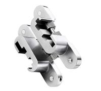 2 charnières invisibles for portail, en acier inoxydable, avec boîtier bois, pliables à 180°, robustes et intégrées(70mm)