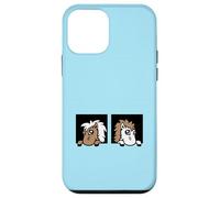 2 Chevaux Look Out Stable Farm Door Riding Friends Girls Team Coque pour iPhone 12 Mini