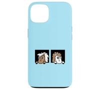 2 Chevaux Look Out Stable Farm Door Riding Friends Girls Team Coque pour iPhone 13