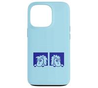 2 Chevaux Look Out Stable Farm Door Riding Friends Girls Team Coque pour iPhone 13 Pro