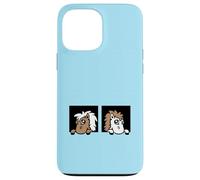 2 Chevaux Look Out Stable Farm Door Riding Friends Girls Team Coque pour iPhone 13 Pro Max