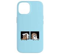 2 Chevaux Look Out Stable Farm Door Riding Friends Girls Team Coque pour iPhone 14