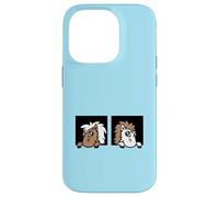 2 Chevaux Look Out Stable Farm Door Riding Friends Girls Team Coque pour iPhone 14 Pro