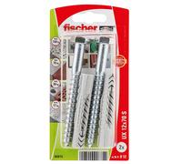 Chevilles universelles Fischer UX 12 x 70 S K NV 12 x 100mm, lot de 2
