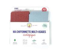 2 chiffonnettes multi-usages coton bio