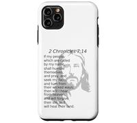2 Chroniques 7:14 KJV Christ Jésus Dieu Guérira Leur Terre Coque pour iPhone 11 Pro Max