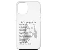 2 Chroniques 7:14 KJV Christ Jésus Dieu Guérira Leur Terre Coque pour iPhone 12/12 Pro