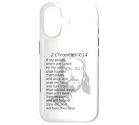2 Chroniques 7:14 KJV Christ Jésus Dieu Guérira Leur Terre Coque pour iPhone 17