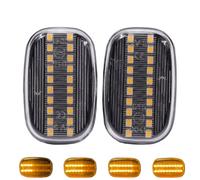 2 clignotants latéraux LED dynamiques avec certificat T-oyota Corolla RAV4 Prius Yaris Camry Vios Hilux Allex Avensis Celica Supra Mk4 (Blanc)