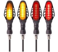 2 Clignotants LED + Stop + Veilleuse - 3 Fonctions - défilant Moto séquentielle A01R
