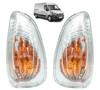 2 clignotants rétroviseur compatibles pour Master 3, Movano B et NV400 (à partir de 2010) Répétiteur clignotant. Avant gauche et avant droit (conducteur + passager). 261652475R, 261652475R