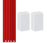 2 clips de douche Splash Guard - Clip de support de dîner de douche | Clips de douche rectangulaires magnétiques | Silicone stand Splash Guard Buckle étanche réutilisable pour la maison dortoir hôtel