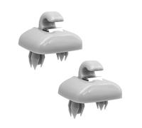 2 Clips de Intérieur Pare-soleil gris, Pare Soleil Support d'attache compatibles A1 A3 A4 A5 Q3 Q5 S4 S5 B6 B7 B8 8E0 857 562, Clips Pare Soleil (Gris)