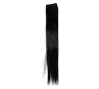 2 Clips Extension avec mèches lisses, noir YZF-P2S18-1 45cm/ 18inch Extension capillaire postiche Teinte: 1