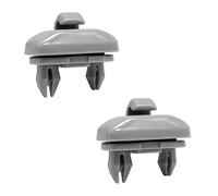 2 Clips Pour Pare-Soleil De Voiture, Robuste Clips De Fixation Voiture Intérieur Pare-Soleil Crochet Support D'Attache Pour Audi A1/A3/A4/A5/Q3/Q5/TT/S5, Ref 8E0 857 562 & 8U0 857 562A LA6 LA7, Gris