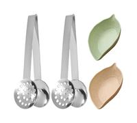 2 Clips Pour Sachets De Thé, 2 Soucoupes À Thé, Presse À Thé, Pince À Presser Les Sachets De Thé, Outil Pour Presser Les Sachets De Thé, Presse-Sachet De Thé, Clip Pour Sachets De Thé