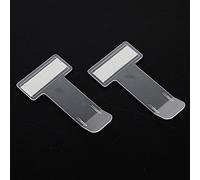 2 clips transparents avec coussinets adhésifs pour pare-brise de voiture - Pour ticket de parking, permis