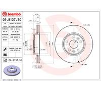 2 CM X Frein à Disque Axial Avant pour Renault Kangoo/Grand Kangoo