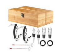 2 coffrets à bouteille en bambou Carlo Milano