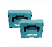 2 coffrets à outils en plastique Makita Makpac 2 - Sans insert