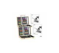 Playtastic 2 coffrets de dessin/peinture 67 pièces, avec 2 cahiers 30 pages 80g/m²