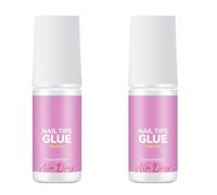 2 Colle À Ongles Forte, Colle À Ongles À Pression, Avec Pinceau Contrôlable, Adhésif Transparent Séchage Instantané, Tenue Longue Durée, Pas Besoin De Lampe, Pour Femmes, Filles Et Débutantes