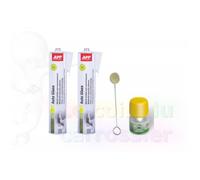 2 colles a pare brise + 1 primaire pour colle vitrage 15ml + tampon