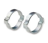 2 colliers à oreilles pour tuyau Ø extérieure 11/13 mm