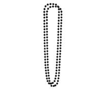 2 colliers perles noir adulte - boland 64282 Noir G