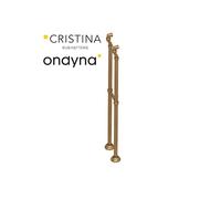 2 colonnettes sur pied 900 mm f1/2" - m3/4" vieux bronze mat - CRISTINA ONDYNA CH16293