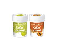 2 colorants alimentaires aux arômes de pomme & abricot -