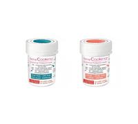 2 colorants alimentaires en poudre - corail-bleu foncé Scrapcooking