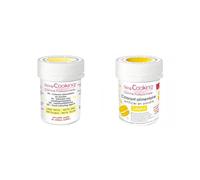 2 colorants alimentaires en poudre - jaune pastel-jaune Scrapcooking