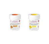 2 colorants alimentaires en poudre - orange-jaune